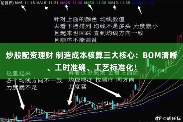 炒股配资理财 制造成本核算三大核心：BOM清晰、工时准确、工艺标准化！